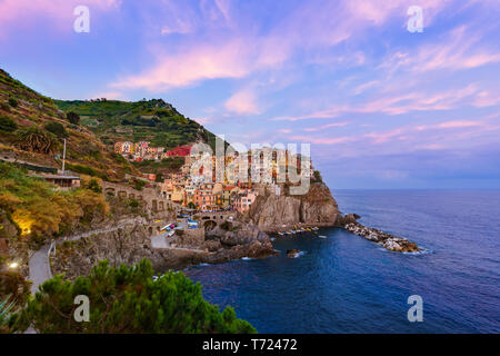 Manarola, Cinque Terre - Italien Stockfoto