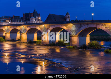 Schloss Amboise an der Loire - Frankreich Stockfoto