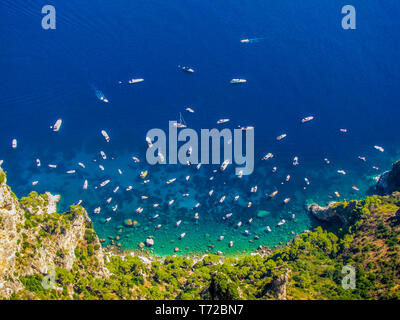 Luftaufnahme von tollen Strand in Capri, Italien Stockfoto