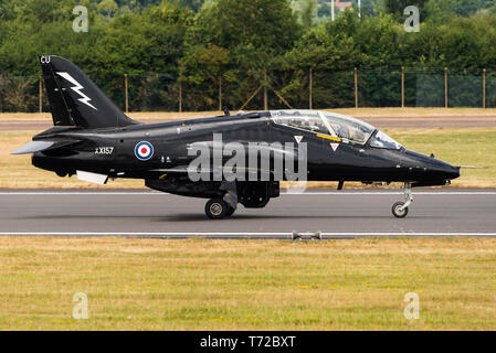 Eine BAE Systems Hawk einmotorige Advanced Trainer Flugzeuge der Royal Air Force. Stockfoto