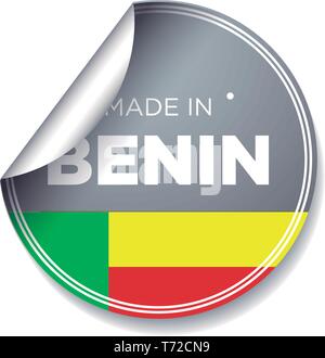 Hergestellt IN BENIN Stock Vektor