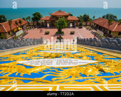 PHU QUOC, VIETNAM - Februar 7, 2018: Blick auf die Ho Quoc Pagode komplex. Stockfoto