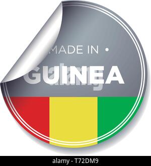 Hergestellt IN GUINEA Stock Vektor
