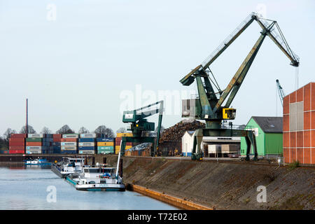 Deutschland, Köln, Niehl, Hafen Niehl I betrieben von der HGK Stockfoto