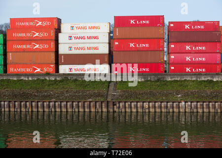 Deutschland, Köln, Niehl, Hafen Stockfoto