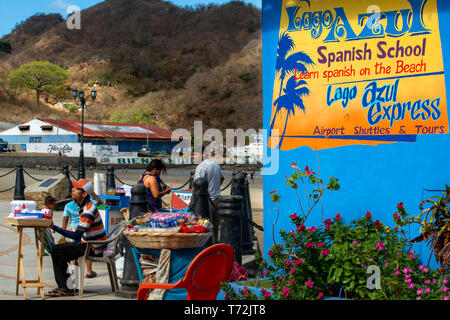 Garküche und Spanisch Unterricht in San Juan del Sur Küsten Strände in der Nähe der Stadt San Juan del Sur in Nicaragua Mittelamerika Stockfoto