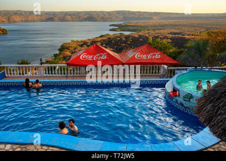 El Bucanero, Restaurant und Hotel in Managua Nicaragua Nindiri Viertel in der Nähe von Masaya See Stockfoto