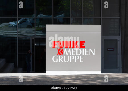 Essen, Limbecker Platz, Funke Mediengruppe. Stockfoto