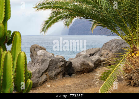 Blick von einem Mirador in der Nähe von Los Gigantes, Teneriffa, Spanien Stockfoto