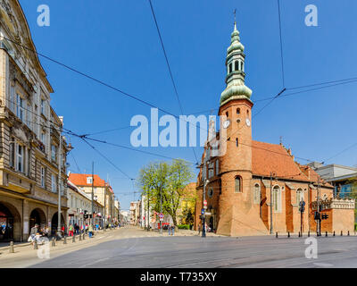 Bydgoszcz, Kuyavian - Provinz Pommern, Polen. 16 Cent. Kirche der Klarissen, Gdanska Street, Central District. Stockfoto
