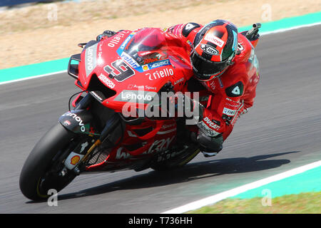 Am Anschluss, freie Praxis Freitag Spanien GP in Jerez Stockfoto