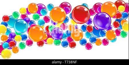 Abstract vector Hintergrund mit hellen bunten Kugeln Stock Vektor