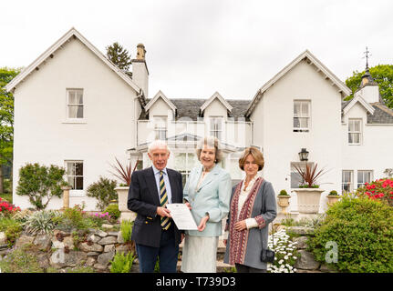 Stellvertretender Lord Lieutenant ist für Banffshire gekrönt, mit Brigadier Hugh Monro CBE in der Rolle an einer Zeremonie installiert werden. Stockfoto