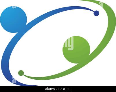 Für die ganze Familie Liebe Logos und Symbole Vorlage Stock Vektor