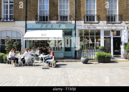 Der Fine Cheese Company Belgravia, auf Motcomb Street, London SW1, UK Stockfoto