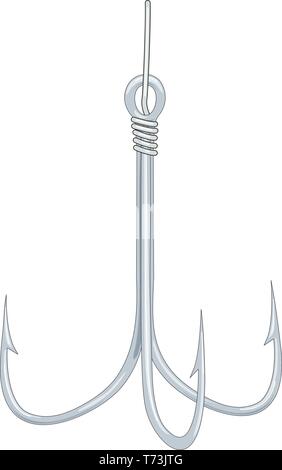 Fisch Haken Vector Illustration Stock Vektor