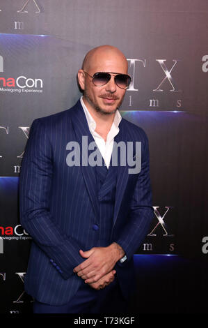 STX Filme Präsentation auf Cinemacon 2019 im Kolosseum im Caesars Palace mit statt: Pitbull Wo: Las Vegas, Nevada, United States Wenn: 03 Apr 2019 Credit: DJDM/WENN.com Stockfoto