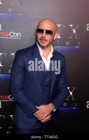 STX Filme Präsentation auf Cinemacon 2019 im Kolosseum im Caesars Palace mit statt: Pitbull Wo: Las Vegas, Nevada, United States Wenn: 03 Apr 2019 Credit: DJDM/WENN.com Stockfoto