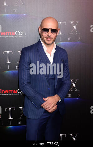 STX Filme Präsentation auf Cinemacon 2019 im Kolosseum im Caesars Palace mit statt: Pitbull Wo: Las Vegas, Nevada, United States Wenn: 03 Apr 2019 Credit: DJDM/WENN.com Stockfoto