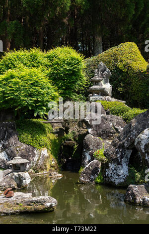 Mori shigematsu's Garden, chiran Samurai Residence Garden, Minami Kyushu Stadt, Kagoshima Präfektur, Japan Stockfoto