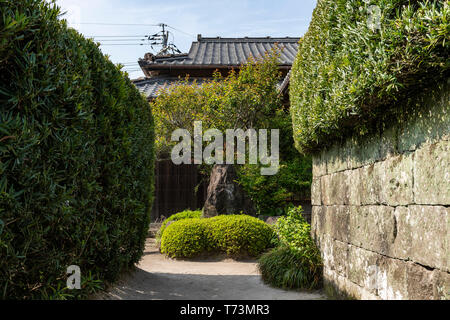 Saigo Keiichiro's Garden, chiran Samurai Residence Garden, Minami Kyushu Stadt, Kagoshima Präfektur, Japan Stockfoto