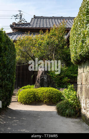 Saigo Keiichiro's Garden, chiran Samurai Residence Garden, Minami Kyushu Stadt, Kagoshima Präfektur, Japan Stockfoto