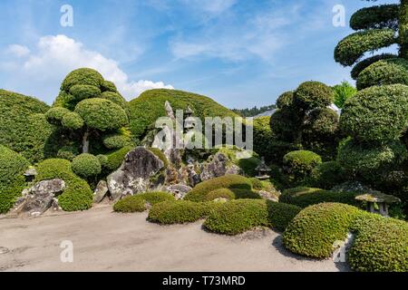 Saigo Keiichiro's Garden, chiran Samurai Residence Garden, Minami Kyushu Stadt, Kagoshima Präfektur, Japan Stockfoto