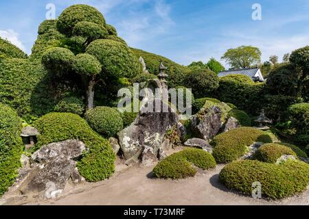 Saigo Keiichiro's Garden, chiran Samurai Residence Garden, Minami Kyushu Stadt, Kagoshima Präfektur, Japan Stockfoto