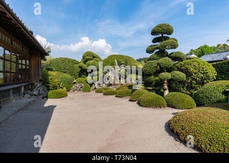 Saigo Keiichiro's Garden, chiran Samurai Residence Garden, Minami Kyushu Stadt, Kagoshima Präfektur, Japan Stockfoto