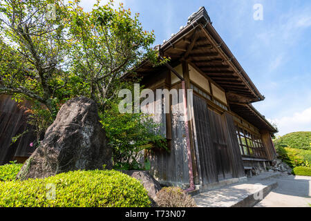 Saigo Keiichiro's Garden, chiran Samurai Residence Garden, Minami Kyushu Stadt, Kagoshima Präfektur, Japan Stockfoto