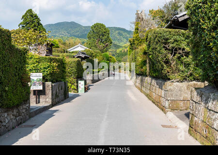 Chiran Samurai Residence Garden, Minami Kyushu Stadt, Kagoshima Präfektur, Japan Stockfoto