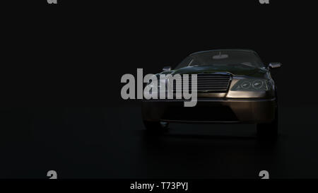 Moderne Limousine auf dem dunklen Hintergrund Stockfoto