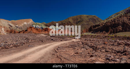 Gigapan von Rainbow Valley in der Atacama-wüste, Chile Stockfoto