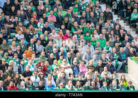 Hibs vs Herz, Easter Road Stadium, Polizei, G4S Security Control room Feature, Lüfter Stockfoto