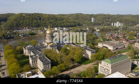 Die Hauptstadt von West Virginia erhalten etwas renoviert, Frühjahr 2019 Stockfoto