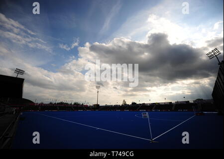 Eine allgemeine Ansicht vor der FIH-Pro League Match am Lee Valley Hockey und Tennis Centre, London. Stockfoto