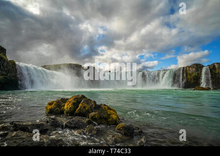 Godafoss Wasserfall; Bardardalur Bezirk, Island Stockfoto