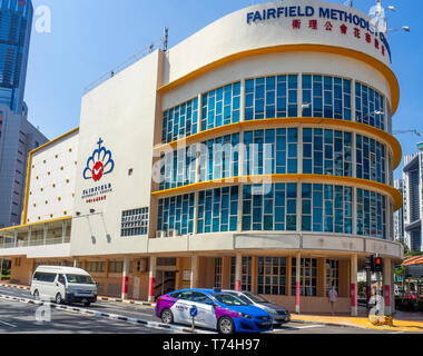 Fairfield methodistische Kirche in einem Art déco-Gebäude in Tanjong Pagar Singapur. Stockfoto