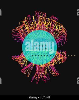 Abstrakte futuristischen Design. Verbindung Struktur. Vector Illustration. Stock Vektor