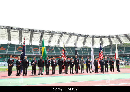 Ecopa Stadium, Shizuoka, Japan. 3. Mai, 2019. Allgemeine Ansicht, Mai 3, 2019 - Leichtathletik: 35th Shizuoka internationale Treffen bei Ecopa Stadium, Shizuoka, Japan. Credit: yohei Osada/LBA SPORT/Alamy leben Nachrichten Stockfoto