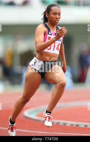 Ecopa Stadium, Shizuoka, Japan. 3. Mai, 2019. Fuka Idoabigail, 3. Mai 2019 - Leichtathletik: 35th Shizuoka Internationale Treffen der Frauen über 400 m in der Ecopa Stadium, Shizuoka, Japan. Credit: yohei Osada/LBA SPORT/Alamy leben Nachrichten Stockfoto