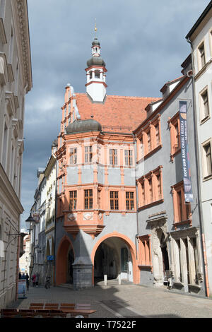 03. Mai 2019, Sachsen, Görlitz: Schlesisches Museum zu Görlitz. Foto: Sebastian Kahnert/dpa-Zentralbild/ZB Stockfoto