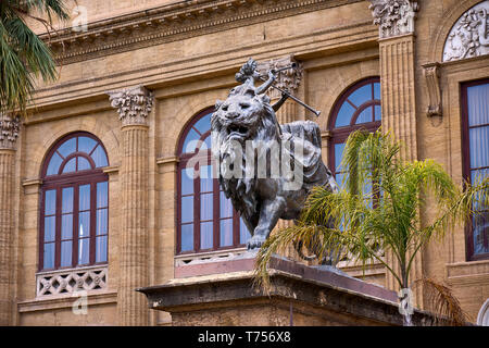 Teatro Massimo Vittorio Emanuele in Palermo auf Sizilien in Italien Stockfoto