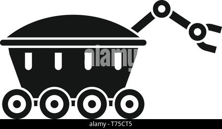 Space rover Symbol. Einfache Abbildung von Raum rover Vektor Symbol für Web Design auf weißem Hintergrund Stock Vektor