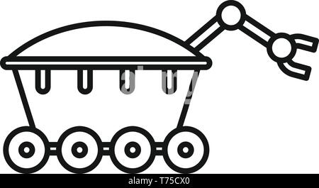 Space rover Symbol. Umrisse space Rover vektor Symbol für Web Design auf weißem Hintergrund Stock Vektor