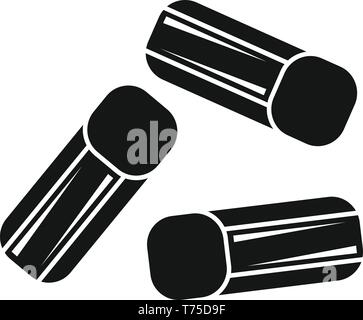 Holz sticks Symbol. Einfache Abbildung: Holz sticks Vektor Symbol für Web Design auf weißem Hintergrund Stock Vektor