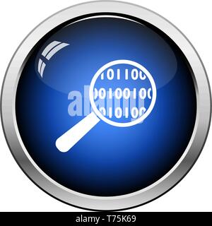 Daten analysieren. Glänzendes Design. Vector Illustration. Stock Vektor