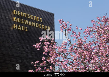 Deutsches Auswanderer Haus (German Emigration Center), Havenwelten Bremerhaven, Bremen, Deutschland Stockfoto