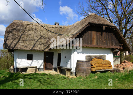 Altes Haus, Ort Filovci brennen Filóc, Slowenien, régi Ház Stockfoto