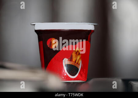 Dieser Kaffee verwöhnt die Sinne mit dem Geschmack reifer, Schokolade - getönt Früchte ohne einen Hauch von Schärfe oder Säure. Stockfoto